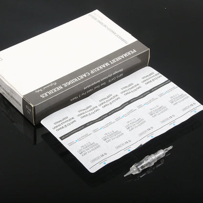 Professional PMU Cartridge Needles – 1R 3R 5R Screw Tips for P300 Rotary Tattoo Machine, Eyebrow & SMP Use