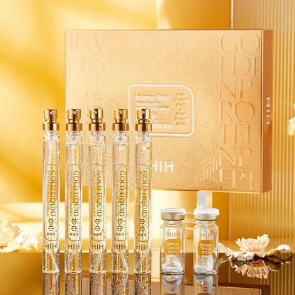 Soluble Gold Silk Face Lifting Threads Serum – Collagen Peptide Protein Essence for Anti-Aging & Firming Skin