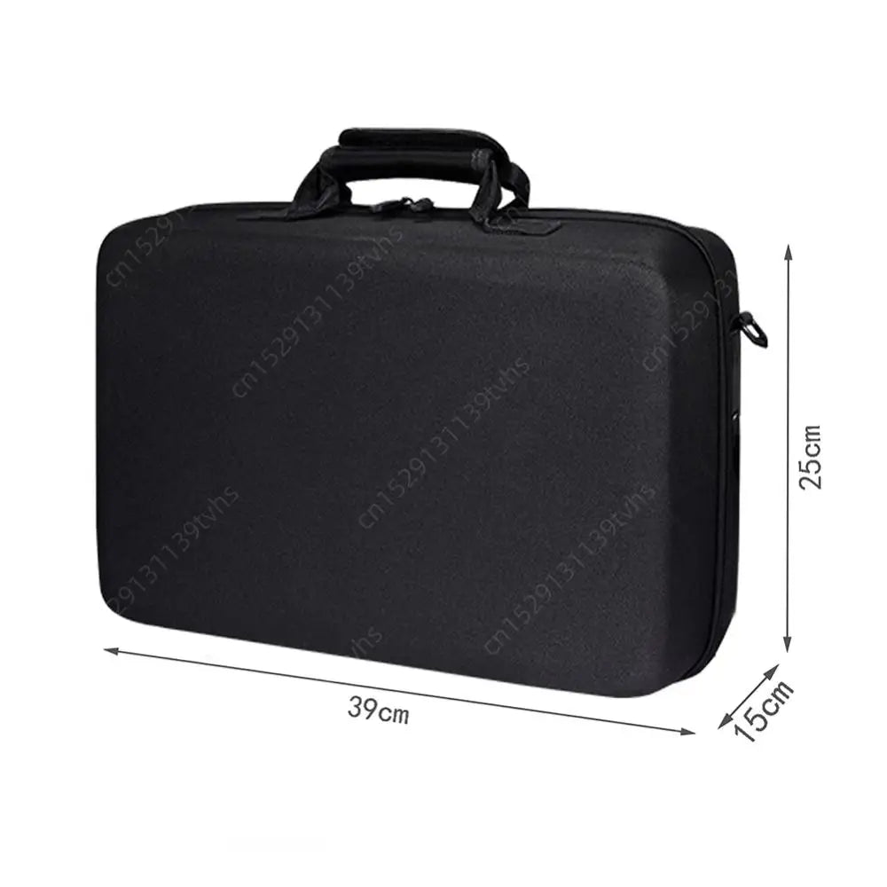 EVA Hard Carrying Case Handbag for PS5 Slim – Shoulder Strap Storage Bag for Disc & Digital Edition Console