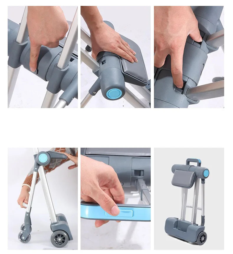 Kids Ride-On Stroller Travel Suitcase – Multifunction Waterproof & Wear-Resistant Luggage Trunk for Children