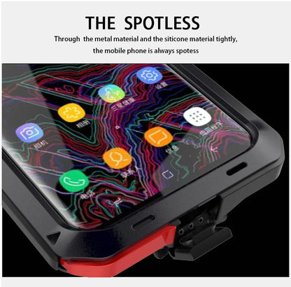 Heavy Duty Armor Protection Case for Samsung Galaxy S24, S23, S22, S21 FE, S20, S10, S9, S8, Note 10 Plus, 20 Ultra - 360 Metal Tank Cover