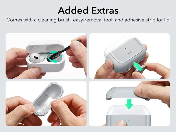 ESR AirPods Pro 2 Case with Lanyard – MagSafe Compatible Cover for AirPods Pro (2023/2022/2019) with USB-C/Lightning Cable