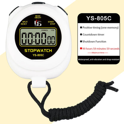 Professional Digital Pocket Stopwatch – Handheld Chronometer Timer with 0.01s Precision for Outdoor Sports & Training