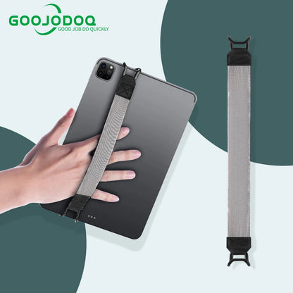 Universal Tablet Stand Holder: Hand Strap Leather Handle Grip for iPad 9.7/10.5 inch - Secure Hand-Strap for iPad, Xiaomi, Samsung, and More