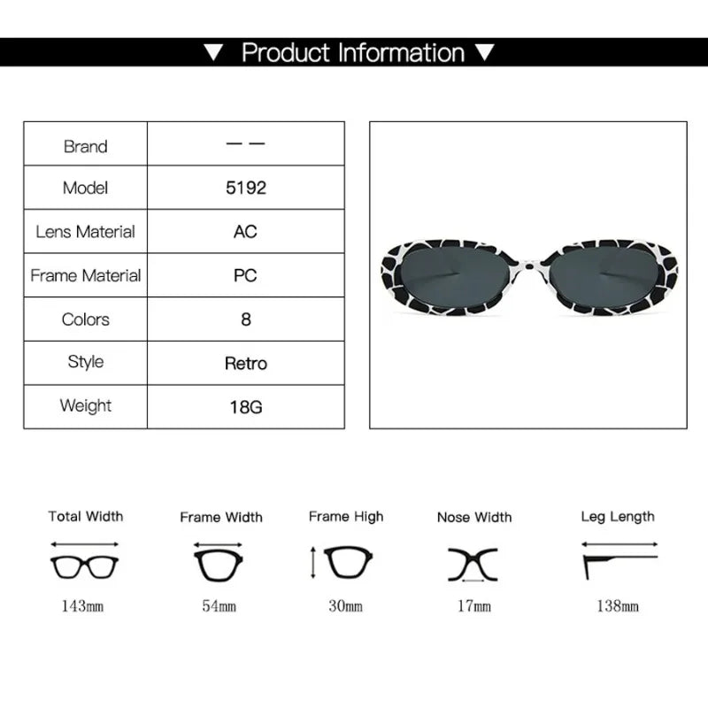 Vintage Small Oval Sunglasses for Women – Luxury Brand Designer Retro Black & Red UV400 Eyewear