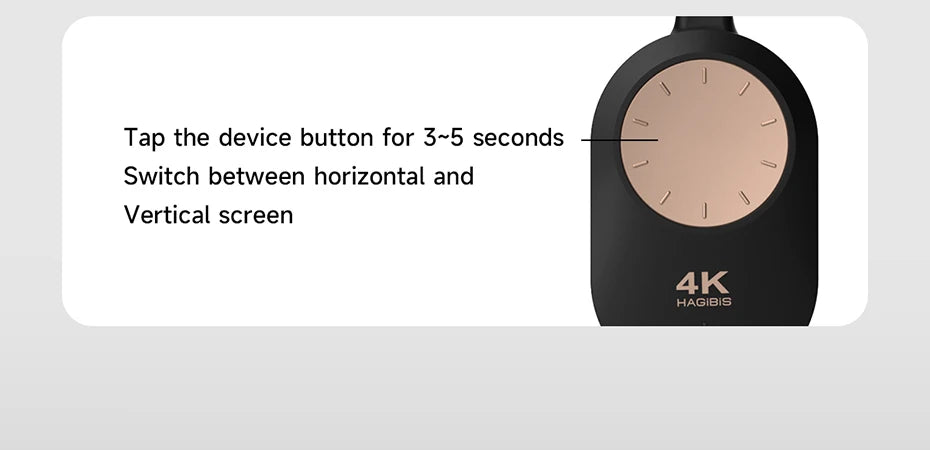 Hagibis Wireless HDMI Display Dongle Adapter – 4K@60Hz Wireless Extender for Laptop, PC, Smartphone, HDTV, Projector, IOS