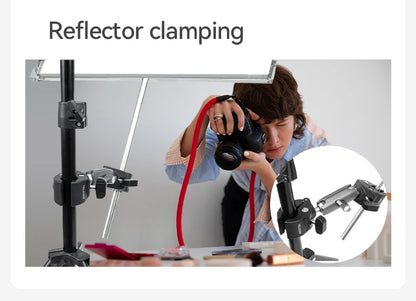 TELESIN Motorcycle Bike Monopod, Panoramic Handlebar Mount, Invisible Selfie Stick Bracket for GoPro Hero, DJI, Insta360