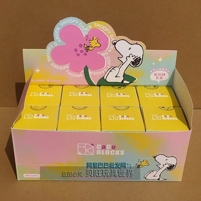 Genuine Snoopy Blind Box Puzzle — Cartoon Scene Building Block Ornaments for Children, Assembled Gift Toy