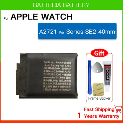New Genuine Replacement Battery for Apple Watch Series SE 4/5/6 – 40mm/44mm, Includes Free Tools