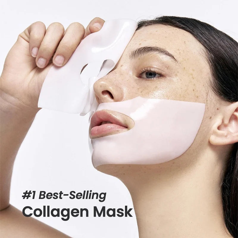 Bio Collagen Face Mask – 20/10/5PCs Shrink Pores, Deep Hydrating Overnight Mask for Moisturizing, Brightening & Skin Care