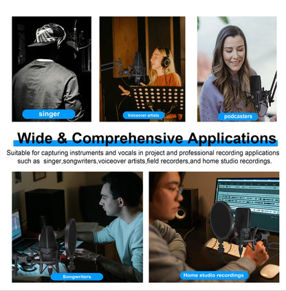 TLM 103 XLR Condenser Microphone – Professional Cardioid Studio Mic for Podcasting, Voice Over, Streaming & Home Recording