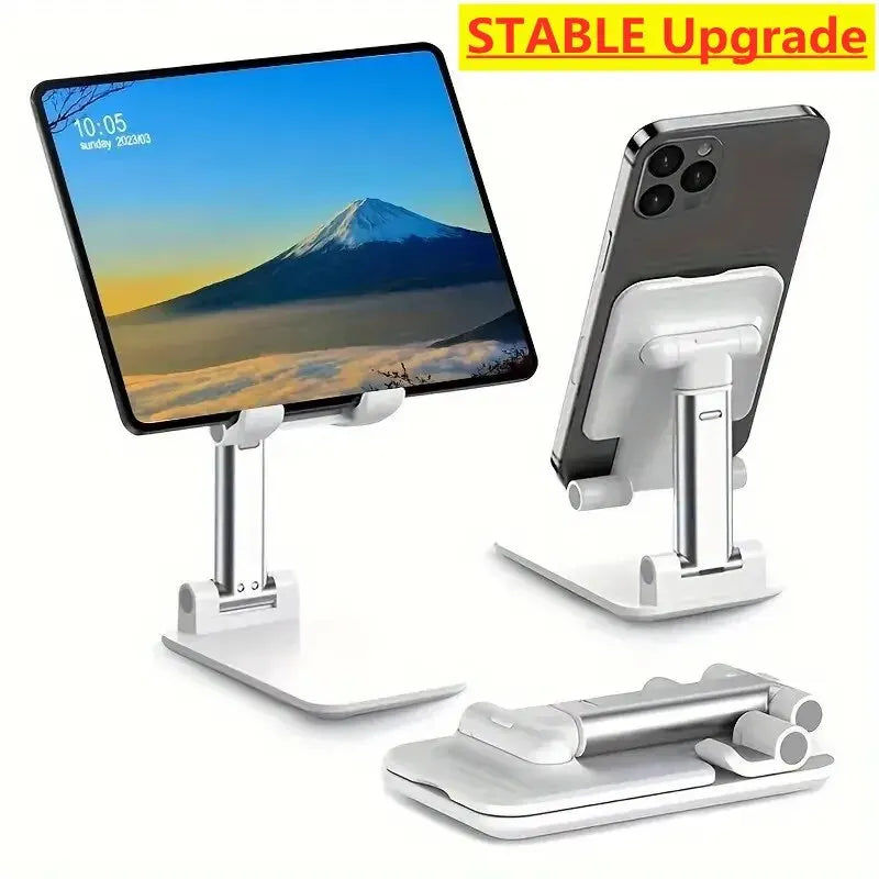 Flexible Foldable Mobile Phone Holder Stand: Adjustable Desk Mount Table Bracket - Desktop Lazy Bracket Support for All Phones and Tablets