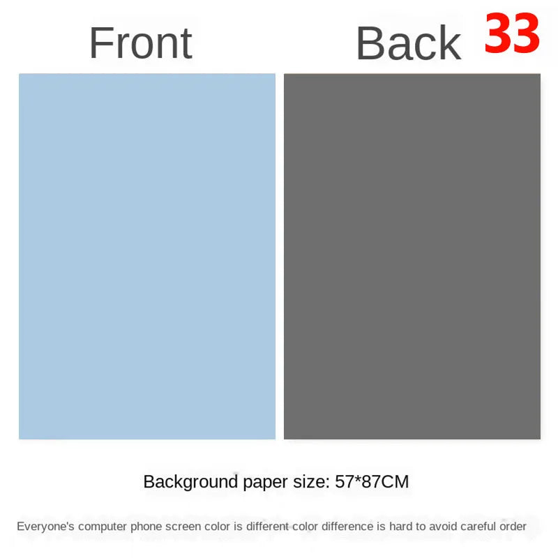 Photography Backdrops 57x87cm – Double-Sided Solid Color Photo Background for Studio, Newborn & Product Photography