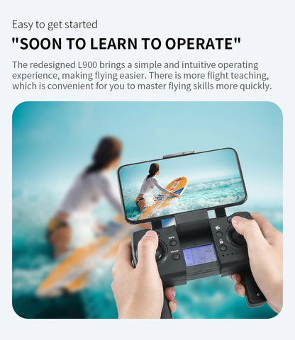 LYZRC L900 PRO GPS Drone – 4K HD Dual Camera, 5G WiFi, Brushless Motor, FPV Quadcopter, Foldable Aerial Photography Drone