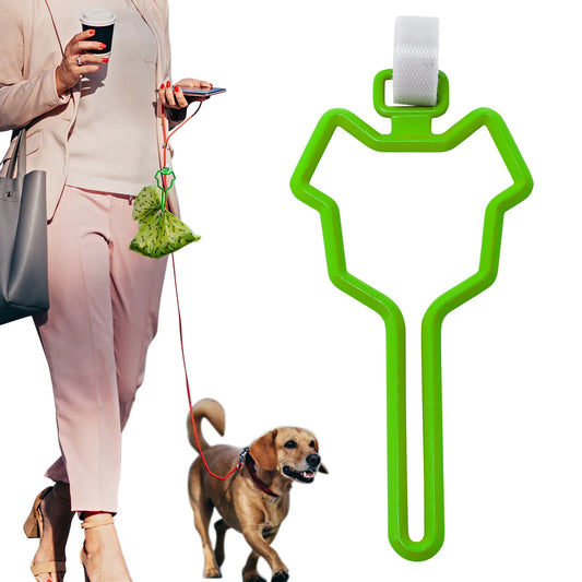 Hands-Free Dog Poop Bag Dispenser with Clip Traction Rope: Convenient Toilet Bag Holder for Cleaning, Cat & Dog Supplies