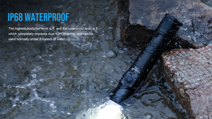 Trustfire T10R Tactical LED Flashlight — 1800 Lumen, USB-C Rechargeable 18650 Torch with Dual Switch