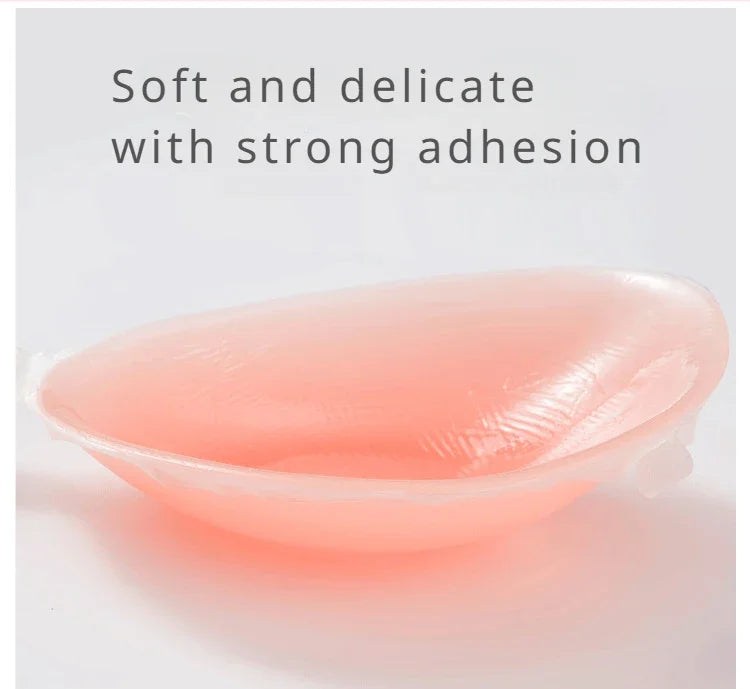 Silicone Invisible Push-Up Bra – Backless Strapless Breast Enhancer, S ...