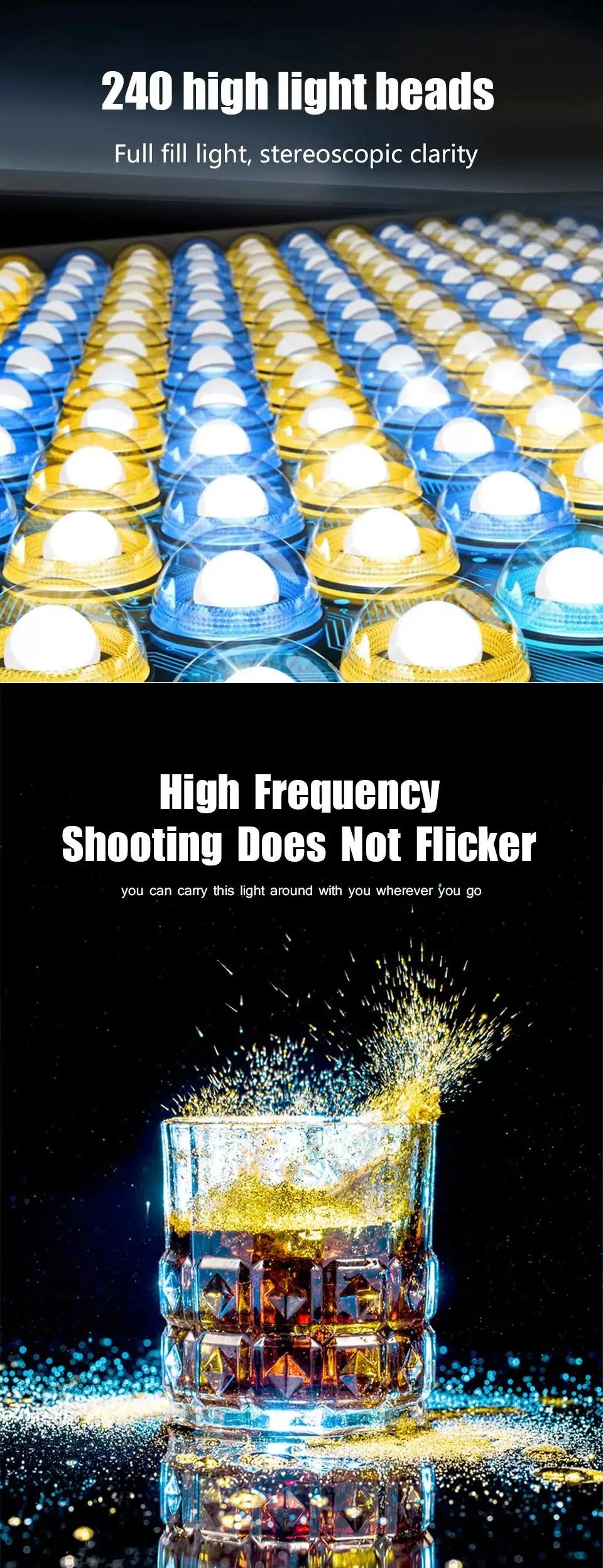 LED Photography Light with Scissor Arm Stand - Selfie & Conference Lighting, Photo Studio Lamp for Zoom & YouTube Live Streaming