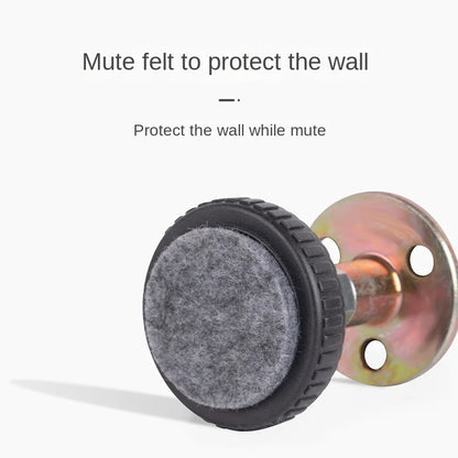 Adjustable Threaded Bed Shock Mount | Furniture & Cabinet Stabilizers | Self-Adhesive Headboard Stoppers