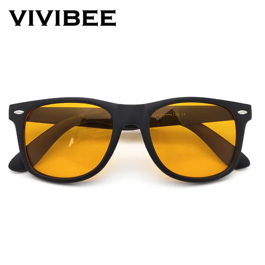 VIVIBEE Blue Light Blocking Glasses – Night Vision Square Computer Eyewear for Men & Women