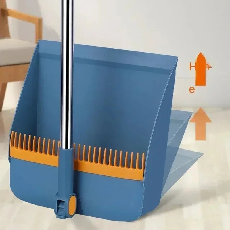 Compact Broom and Dustpan Set - Non-Stick, Foldable Sweeping Combo for ...
