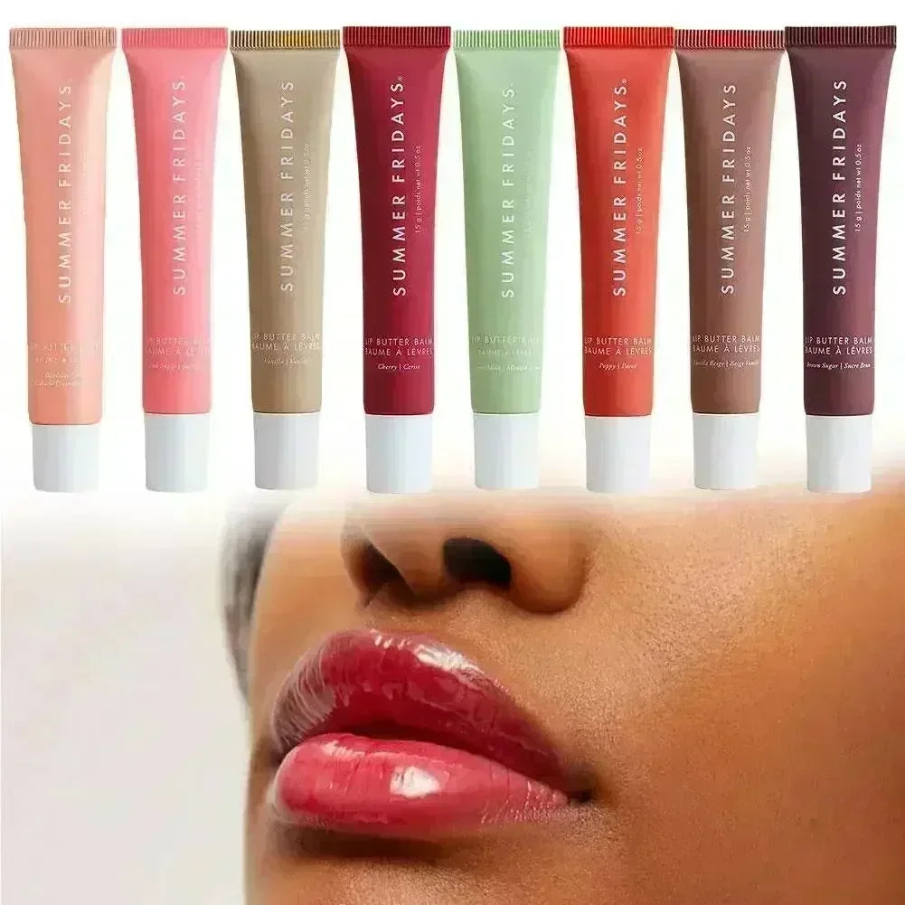 Summer Fridays Lip Balm – Moisturizing Vanilla Pink Sugar & Coffee Cake Scented Lip Gloss, Transparent Lip Oil Makeup