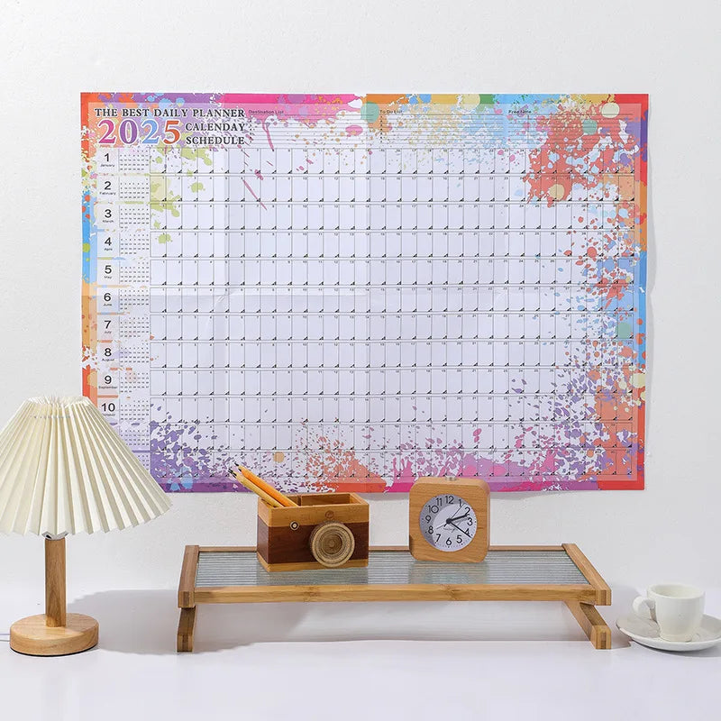 2024-2025 Kawaii Wall Calendar Planner – Large Schedule Organizer, To-Do List, Target Tracker, Office Supplies