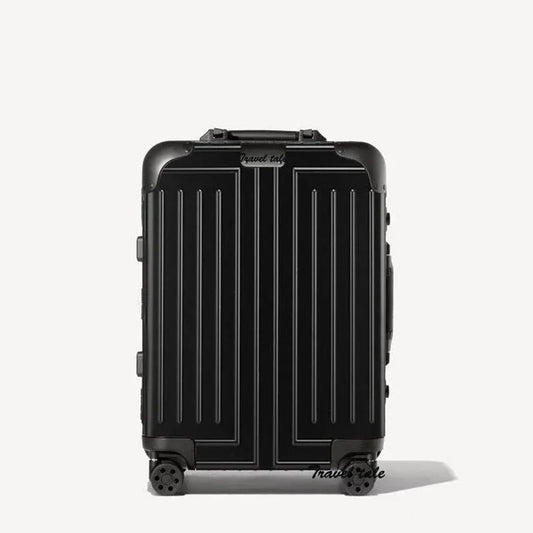 VESOCOVO Aluminum Trolley Suitcase — 20", 26", 30" Large Rolling Luggage Bag with Wheels