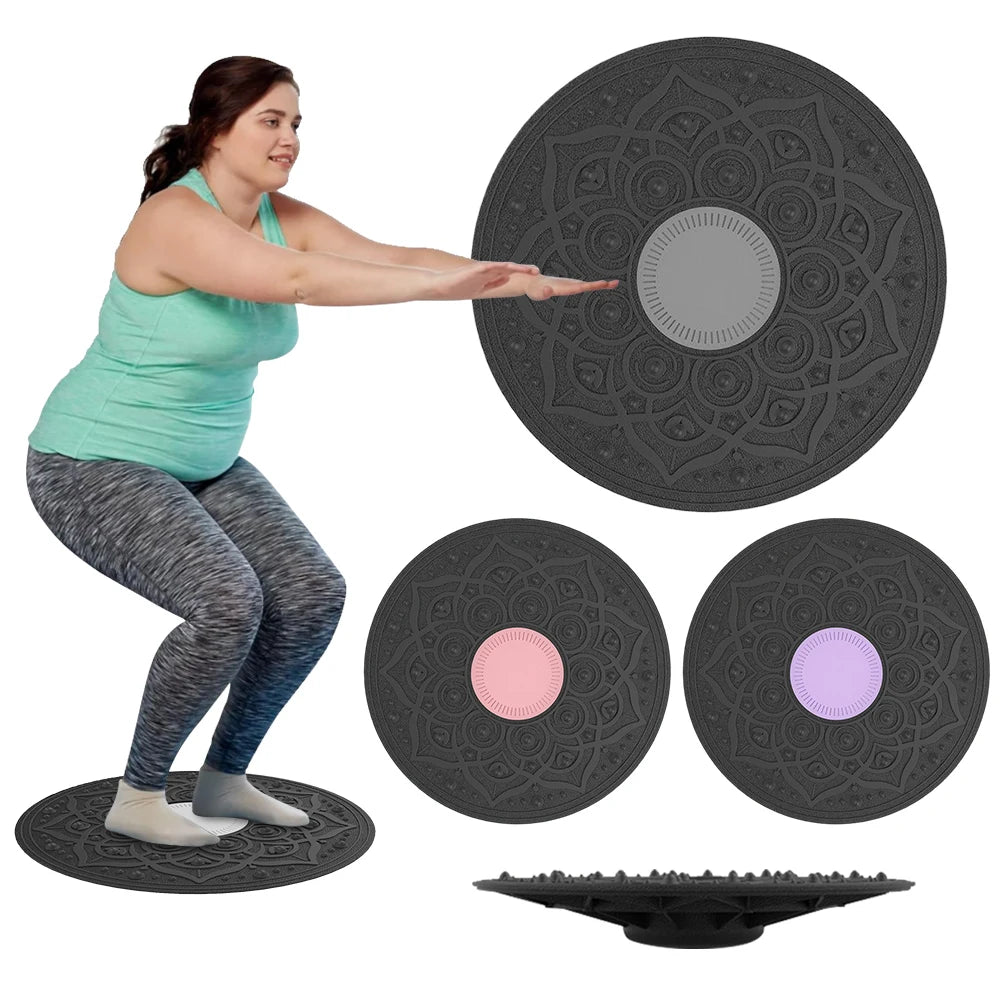 Wobble Balance Board — Non-Slip Portable Stability Trainer for Yoga, Swing & Full Body Exercise
