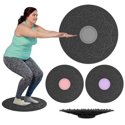 Wobble Balance Board — Non-Slip Portable Stability Trainer for Yoga, Swing & Full Body Exercise