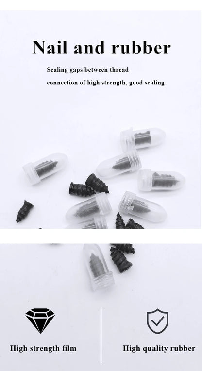 10/30pcs Car & Motorcycle Tyre Repair Rubber Nail Set – Universal Tire Puncture Repair Tool for Cars, Trucks & Bikes
