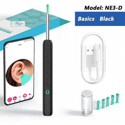 Visual Ear Wax Cleaner with Camera – Safe Luminous Otoscope Endoscope for Ear Cleaning & Ear Care