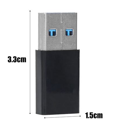 USB-C to USB-A Adapter – High-Speed Type-C to USB 3.0 Converter for Phones, Keyboards, and Data Transfer