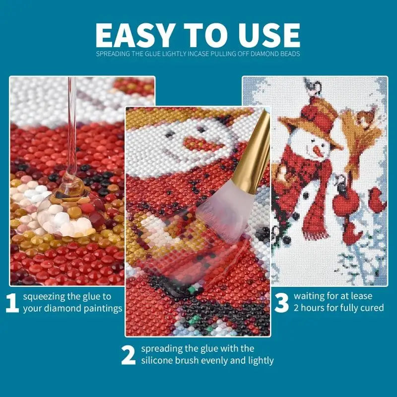 120ML Diamond Painting Sealer – Adhesive & Puzzle Art Glue for Permanent Hold & Shine Effect