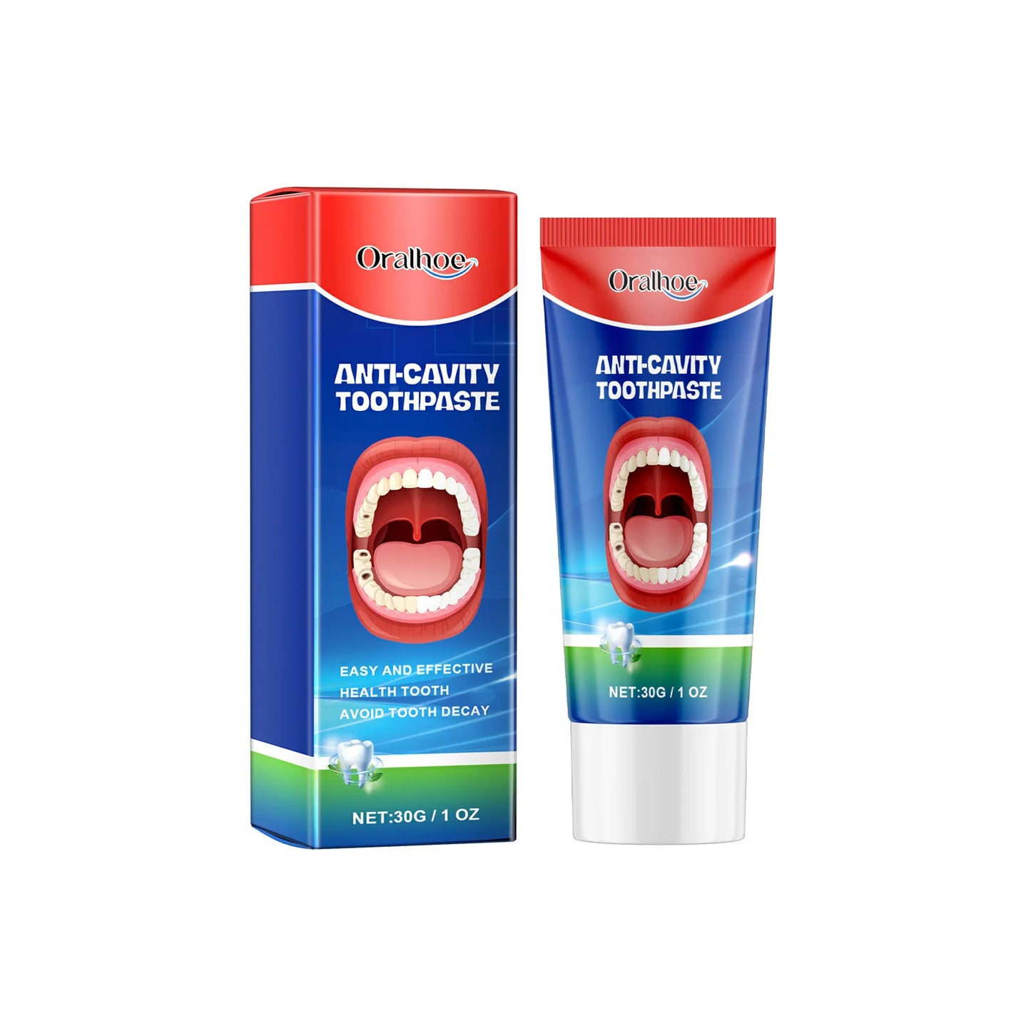 Anti-Decay Toothpaste – Deep Cleaning, Plaque Removal & Toothache Relief, Protects Teeth & Repairs Periodontitis