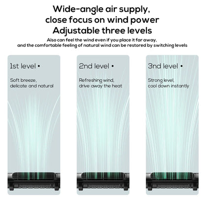 Vissko Portable Car Seat Fan – USB-Powered Headrest Cooling Air Fan with Adjustable Strap for Front & Rear Seats