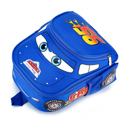 Disney 2024 Cartoon Car Backpack - Cute Kindergarten and Preschool School Bag for Children