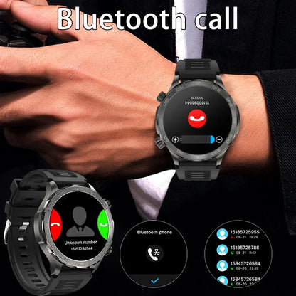 2025 New Bluetooth Call Smartwatch for Men – Huawei Compatible, AMOLED HD Large Screen, Heart Rate, NFC, IP68 Waterproof, GPS Sports Watch