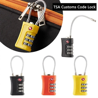 New TSA Customs Code Lock: Travel Luggage Password Changeable Padlock - Contrast Color Design for Enhanced Security