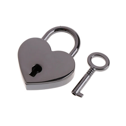 Vintage Wish Lock Mini Heart Shaped Lock Wedding Keyed Padlocks Personalized Padlock for Jewelry Box Small Wooden Box