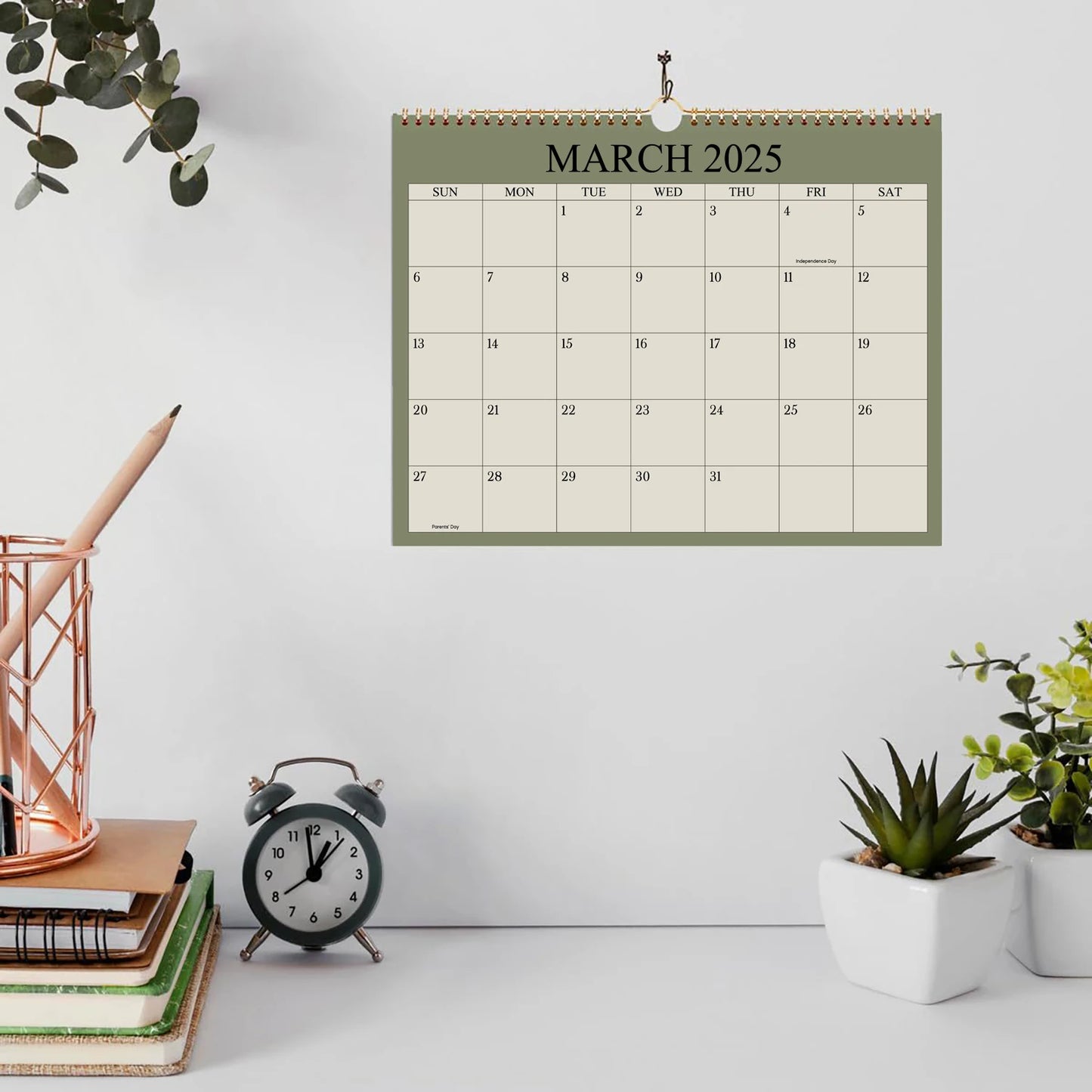 2025 Wall Calendar – 12-Month Planner (Jan-Dec), 8.7"x11" Office & Home Organizer