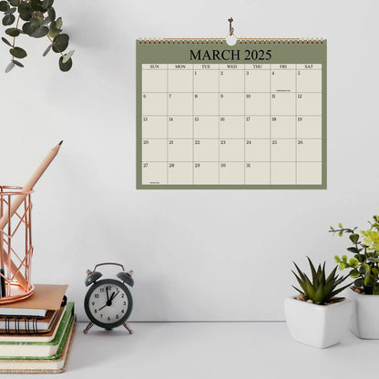 2025 Wall Calendar – 12-Month Planner (Jan-Dec), 8.7"x11" Office & Home Organizer