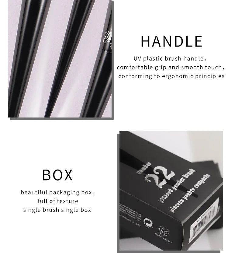 Kat Von D Makeup Brush Set – KVD Foundation, Blush, Highlight, Concealer, Powder & Eyeshadow Brushes Kit