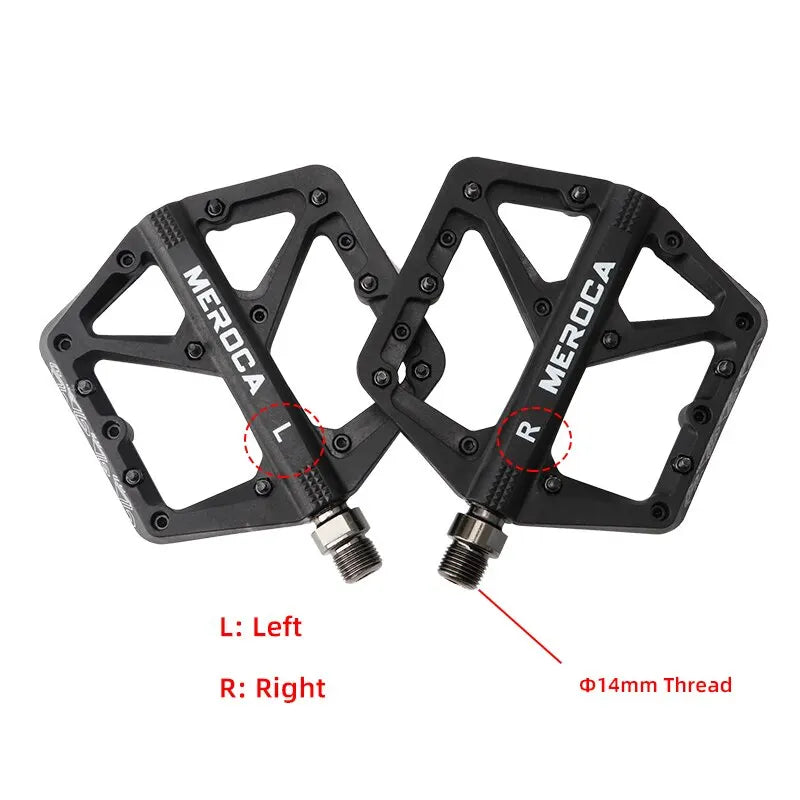 Ultralight Nylon Fiber Bicycle Pedals with Du Bearing - Widened Design for BMX & MTB - High-Quality Bike Pedal Accessories