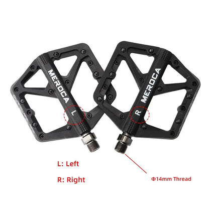 Ultralight Nylon Fiber Bicycle Pedals with Du Bearing - Widened Design for BMX & MTB - High-Quality Bike Pedal Accessories