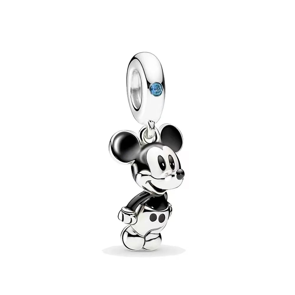 MINISO League of Legends Mickey & Minnie 925 Sterling Silver Charm – Beads Fit for Pandora Bracelet, Ladies Jewelry