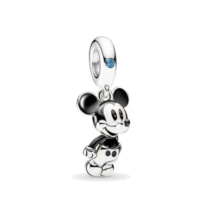 MINISO League of Legends Mickey & Minnie 925 Sterling Silver Charm – Beads Fit for Pandora Bracelet, Ladies Jewelry