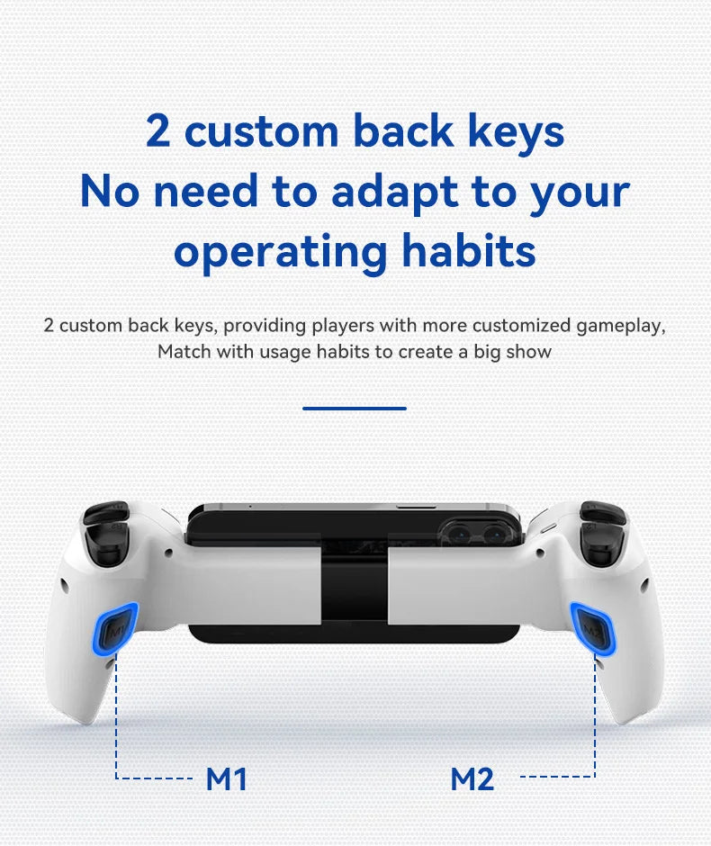 BSP-D9 Wireless Bluetooth Mobile Game Controller – Stretch Design for PC, Tablet, Switch, PS3/PS4, Dual Hall Somatosensory Controller