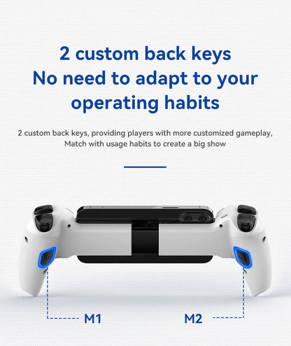 BSP-D9 Wireless Bluetooth Mobile Game Controller – Stretch Design for PC, Tablet, Switch, PS3/PS4, Dual Hall Somatosensory Controller