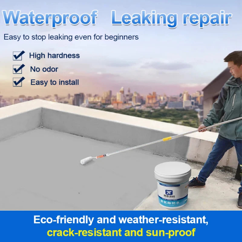 Waterborne Polyurethane Roof Waterproofing – Water-Based Leak Trapper for Roof Protection